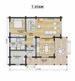 Дом из клееного бруса VZ-366